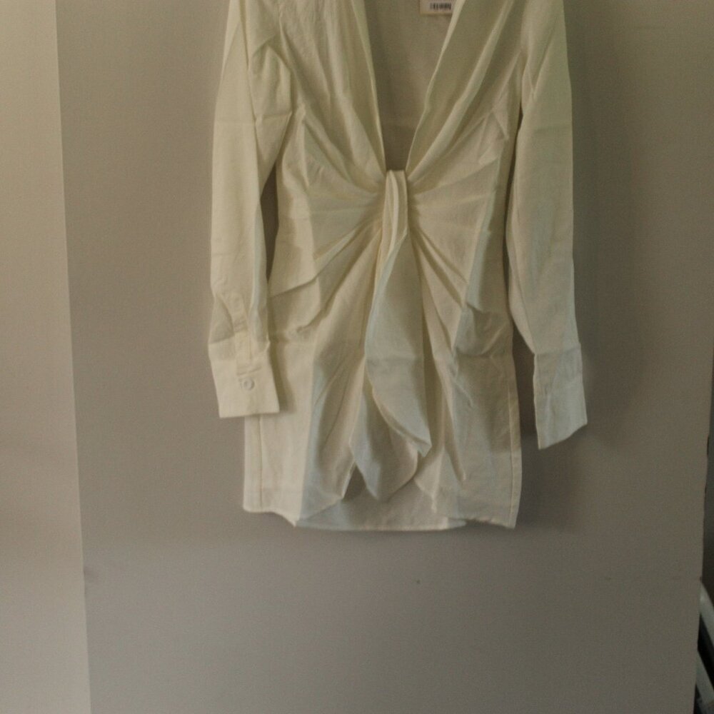 Choosy Crosby Plunging Shirt Dress Size 2 - Picture 4 of 10